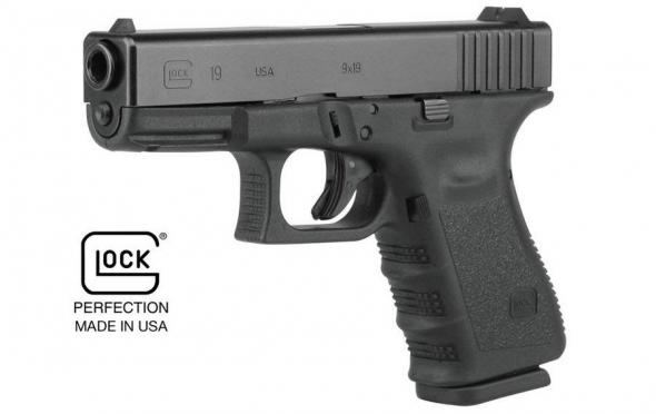glock 19 g19 gen3 black 15+1 9mm