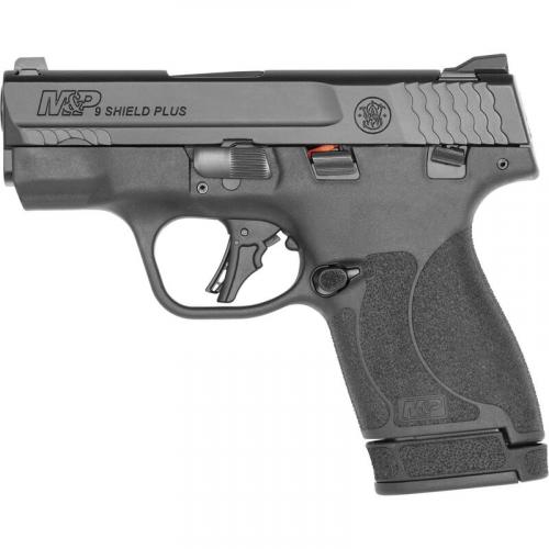 s&w m&p 9 shield plus 9mm luger semi-auto pistol 3.1" barrel 13 rounds black