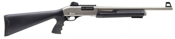 citadel cda force tactical pump 12 gauge 3+1 3" 20" silver marinecote barrel, steel receiver w/marinecote finish, optics ready picatinny rail,...
