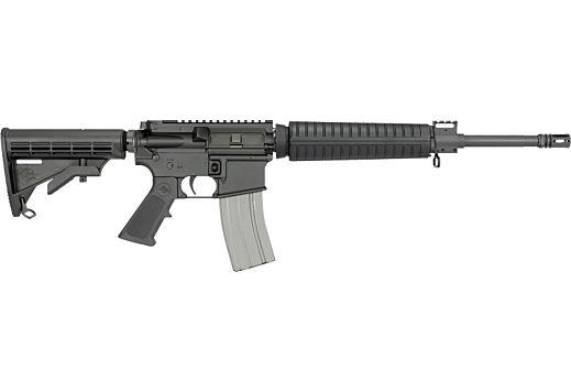rock river arms mid-length a4 carbine 5.56 nato, 16" barrel, 6 pos, no sights, black finish