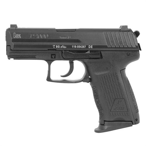 heckler & koch, p2000, v3, 9mm, 3.66" barrel, black, night sights, 10 round