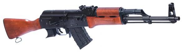 riley defense inc rak-47 classic, 7.62x39mm, 16.25" barrel, adj sights, black/laminate, 10 rounds