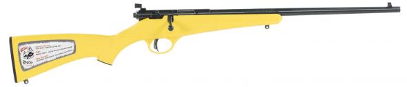 (special) savage 13805 rascal youth 22 lr 1rd 16.10" blued yellow synthetic stock right hand
