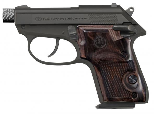 beretta 3032 tomcat .32acp 2.9 " 7-shot covert blk/wood grips