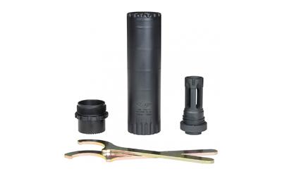 yankee hill machine co, turbo t2 suppressor, 5.56mm, rifle suppressor, 5.59" when in direct thread configuration (6.5" when usng qd adapter), 1.5625"...