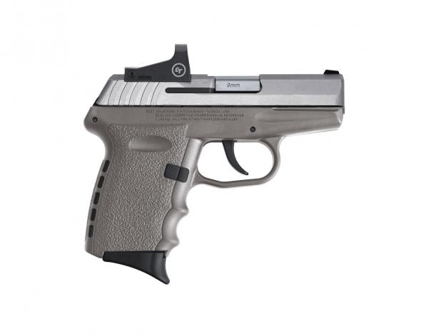 sccy industries cpx-2 rd 9mm luger 3.10" 10+1 stainless steel slide gray polymer grip nms cts-1500 red dot