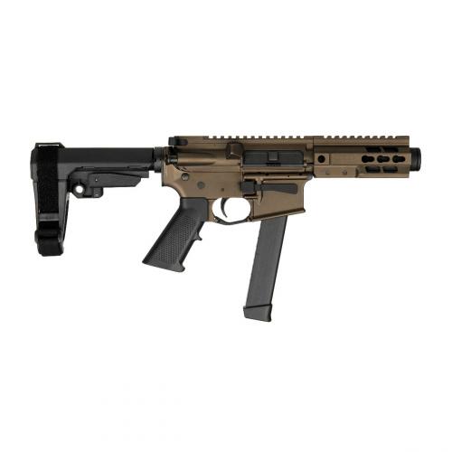 brigade bm-9 pistol 9mm 5.5" sba3 pistol brace midnight bronze