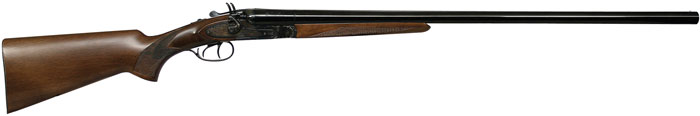 cz, hammer classic, side by side, 12 gauge, 3" chamber, 30" barrel, color case hardened finish, walnut stock, 2 rounds