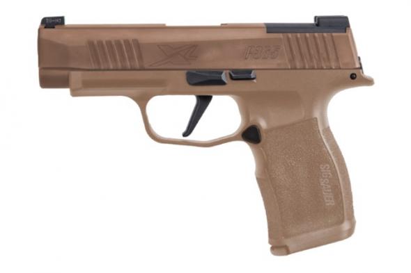 sig sauer, p365xl nra edition, 9mm, 3.7" barrel, 15+1 round, coyote finish