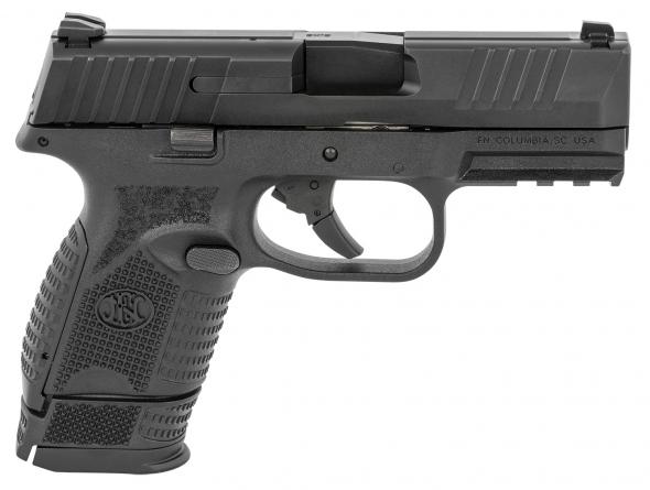 fn 509compact 9mm luger 3.70" barrel 15+1 mag black black steel black interchangeable backstrap grip