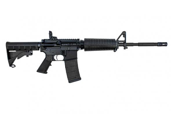 dpms dpms, dr-15, 16"barrel, m4 5.56 nato, 1/7 phosphate classic rifle, mbus rear 30-rd