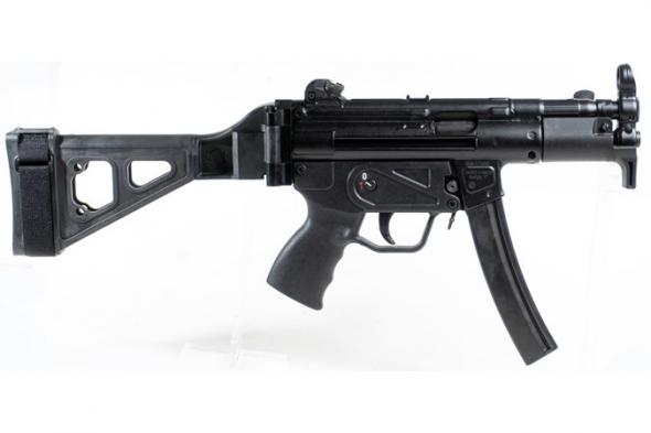 century arms, ap5-m, 9mm, 4.6" barrel, black, 30 round, with brace