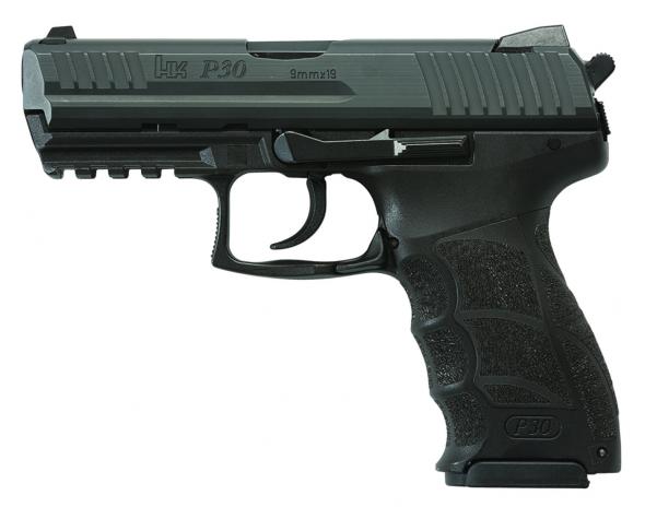 heckler & koch, p30, v3, 9mm, 3.85" barrel, black, 10 round