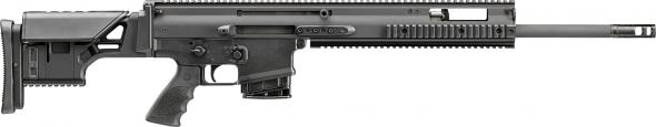 fn scar 20s nrch 7.62x51mm nato 20" barrel black anodized rec black fixed with adjustable comb & cheek piece stock black hogue rubber grip right hand...