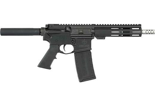 great lakes firearms, ar15 pistol, 5.56mm nato, 7.5" barrel, 7" m-lok aluminum handguard, cerakote finish black, 30 rounds