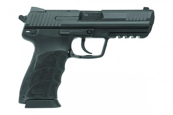 hk, hk45, semi-automatic, full size, 45acp, 4.5" barrel, black color, night sights, 10rd, 3 magazines