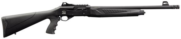 charles daly, 601 tactical, semi-automatic shotgun, 12 gauge 3", 18.5" barrel, ghost ring sight, synthetic stock, black, 4rd