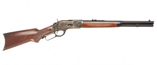cimarron, texas brush popper rifle, .45 lc, 18.5" octogon barrel, 10+1 round, checkered walnut stock