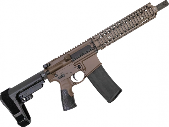 ddm4 mk18 pistol, 5.56, 10.3" barrel, fde, 30 round