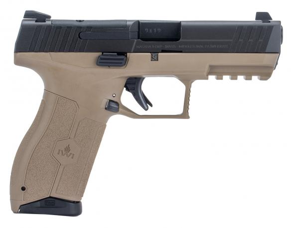 iwi masada 9mm 4.6" threaded bbl 3-dot orp 2-17rd mag fde
