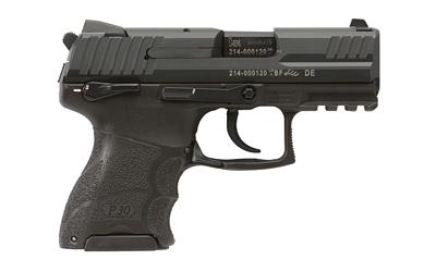 heckler & koch, p30sk, v3, 9mm, 3.27" barrel, black, night sights, 13 round