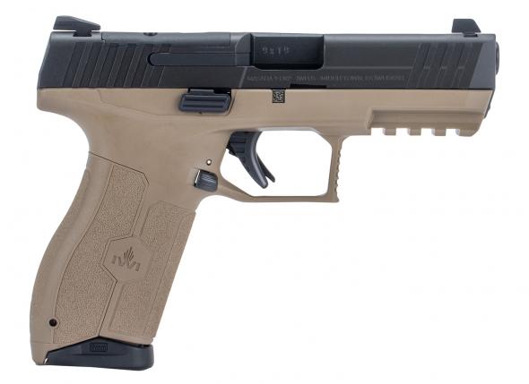 iwi us, masada, optic ready, 9mm, 4.10", 10+1, flat dark earth/black, textured polymer grip