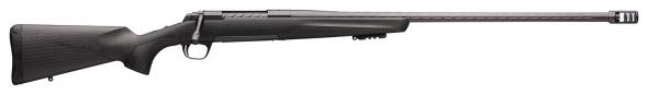 browning, x-bolt pro long range, 300 prc, 3+1 capacity, 26" fluted/muzzle brake barrel, carbon gray elite cerakote metal finish & black synthetic...