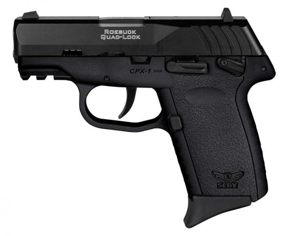 cpx-1, 9mm, 3.1" barrel, 3 dot sights, ambi safety, black/black gen 3 10 rounds
