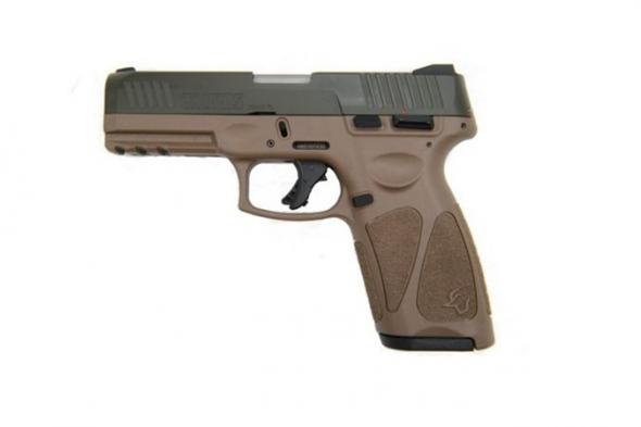 taurus, g3, striker fired, 9mm, 4" barrel, coyote brown polymer, od green cerakote, 2 magazines, adjustable sights, 17 rounds