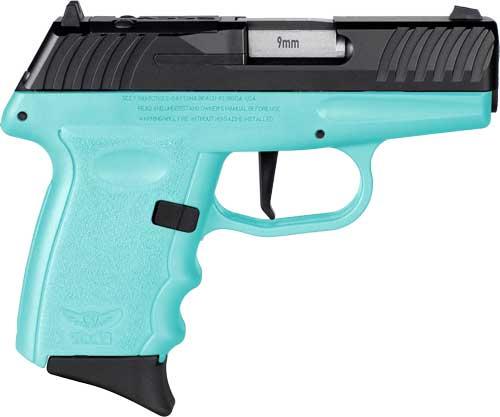 sccy, dvg, double action, 9mm, 3.1" barrel, sccy blue polymer, fixed sights, 10 rounds
