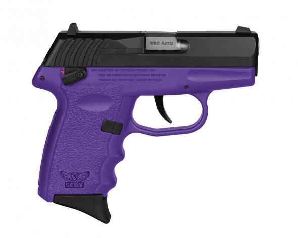 sccy, cpx-4, .380 acp, 2" barrel, 10 round, black/purple, 10 rounds