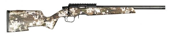 christensen arms, ranger, 22 lr, 10+1 capacity, 18" carbon fiber/threaded barrel, black anodized finish, fixed sitka subalpine camo stock, right hand