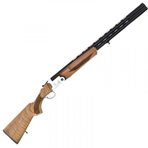 iver johnson, 600lw, over under, 20 gauge, 3" chamber, 28" barrel, silver/black walnut