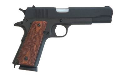 cimarron 1911a1 semi-automatic 45 acp 5" steel black wood 8rd