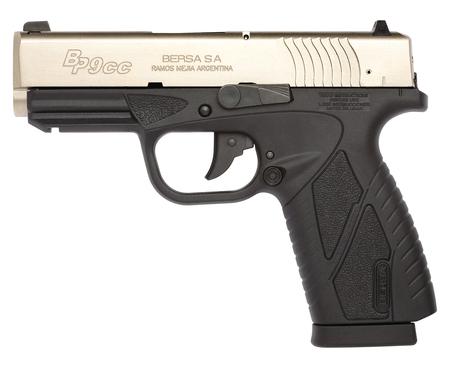 Bersa Conceal Carry 9mm "Slim Line Glock 43 G43 Like" 3.3 Inch Barrel DuoTone Finish Polymer Frame Adjustable Sights 8 Round