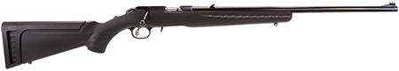 ruger american rimfire std bolt 17hmr 22" 9+1 blk composite stk satin blued