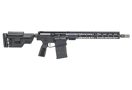faxon, sentinel ar-10 rifle, semi-automatic, 8.6 blackout, 16" threaded barrel, black receiver, right hand, b5 stock, muzzle brake, 5 rounds