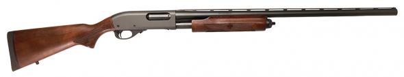 remington, 870 fieldmaster, pump action, 20 gauge 3" chamber, 28" barrel, glass bead finish, black, walnut stock, front bead sight, 3 choke tubes...