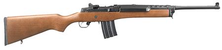 ruger mini-14 ranch sa .223 remington18.5" 20+1 hardwood stk blue