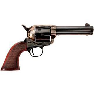 taylor''s & co, inc. "the smoke wagon" single action revolver .45lc 4.75" barrel 6 rounds checkered walnut grip case hardened blue finish 4109