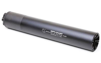 griffin armament, revolution 45, suppressor, 8.2" long, 45 acp, 6061 t6 aluminum & 17-4 stainless steel, black type iii hardcoat anodized finish,...