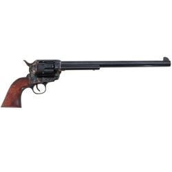 traditions 1873 buntline single action revolver .45 long colt 12" barrel 6 rounds walnut grip case hardened blue finish sat73103
