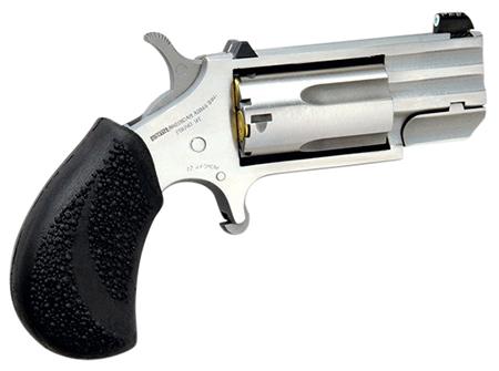 naa pugdp pug ported 22 wmr 1" 5 rds white dot sight blk poly grip ss