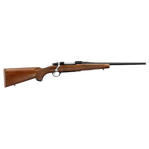 ruger m77 hawkeye compact bolt action rifle .243 win 16.50" barrel 4 rounds walnut stock blued finish 37138