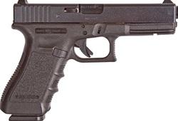 glock, 22, semi-automatic, safe action, full, 40 s&w, 4.49", polymer, matte, 15rd, 2 mags, glock oem rail, fixed sights