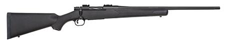 mossberg patriot bolt action rifle .243 winchester 22" fluted barrel 5 rounds synthetic stock matte blue finish 27928