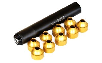 griffin armament, revolution 45, suppressor, 8.2", 45 acp, 6061 t6 aluminium & 17-4 stainless steel, type iii hardcoat anodized finish, 12oz