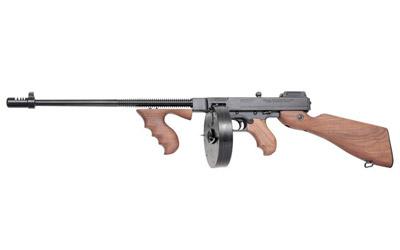 auto ordnance, t1, semi-automatic, 45 acp, 16.5" barrel, black finish, walnut stock, adjustable sights, 2 magazines, comes with a 20 round magazine...
