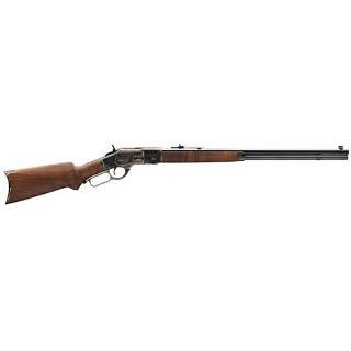 winchester 1873 sporter 44-40 win lever action rifle 14 rounds 24" barrel walnut stock blued