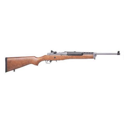ruger mini-14 ranch centerfire rifle 5.56 nato hardwood stock stainless steel finish